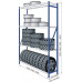 Стеллаж для колес СТ-600 2500x1285x600 мм, 4 яруса