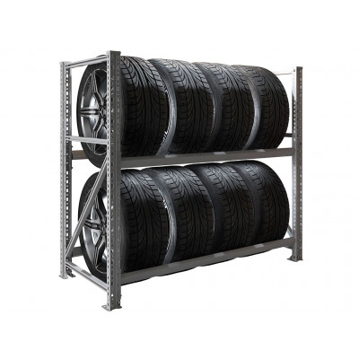 Стеллаж MS Pro 1200/1353x606 стационарный для хранения 8 шин, 2 яруса